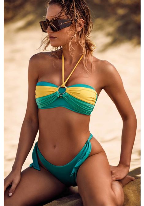 bikini a fascia Lampone VACANZE ITALIANE | VI25-039VERDE ACQUA